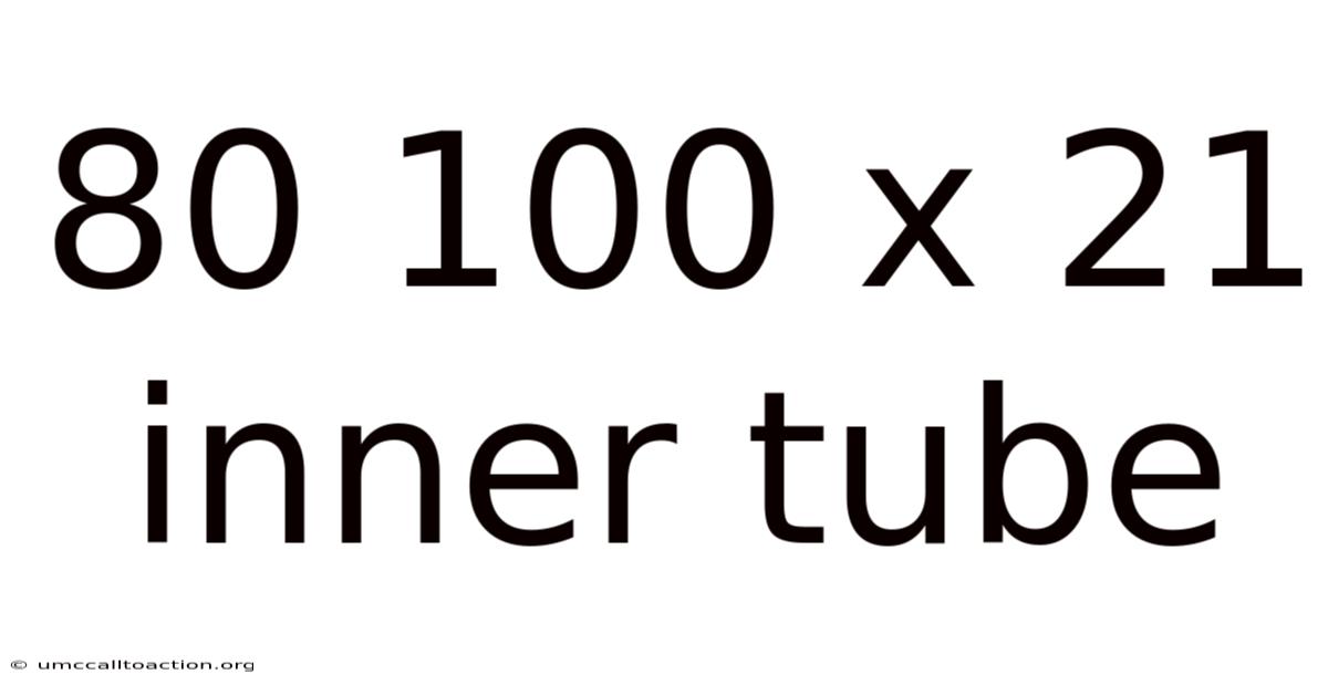80 100 X 21 Inner Tube