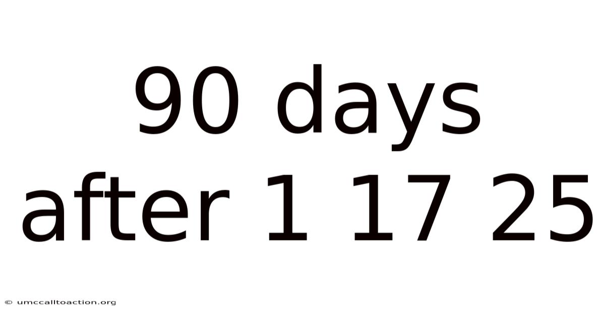 90 Days After 1 17 25