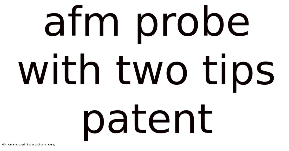 Afm Probe With Two Tips Patent