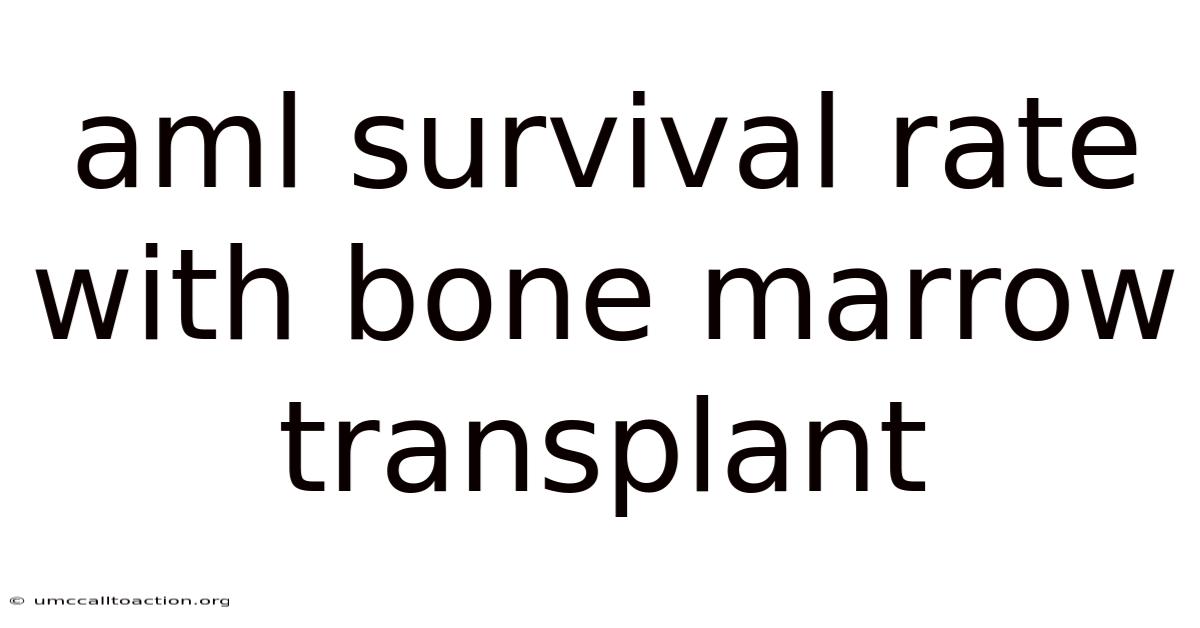 Aml Survival Rate With Bone Marrow Transplant