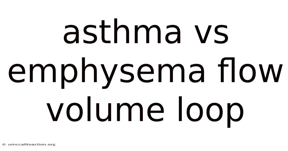 Asthma Vs Emphysema Flow Volume Loop