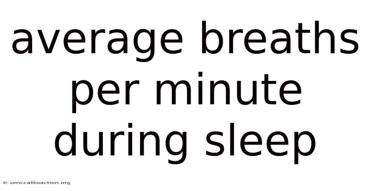 Average Breaths Per Minute During Sleep