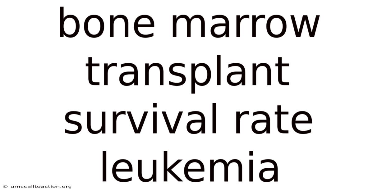 Bone Marrow Transplant Survival Rate Leukemia