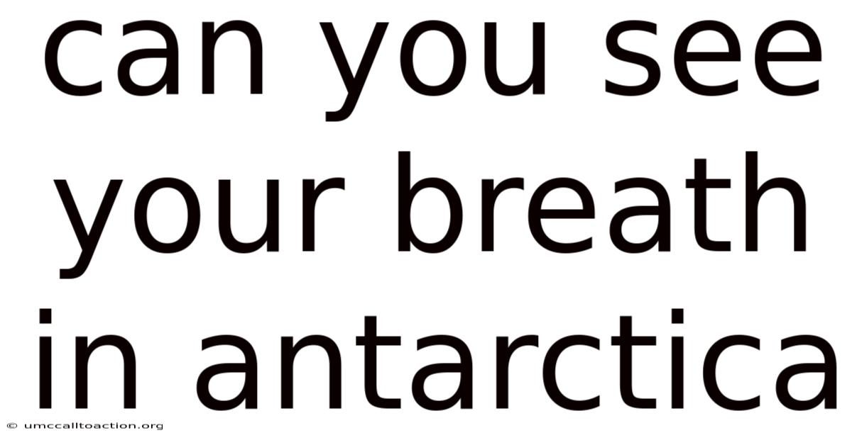 Can You See Your Breath In Antarctica