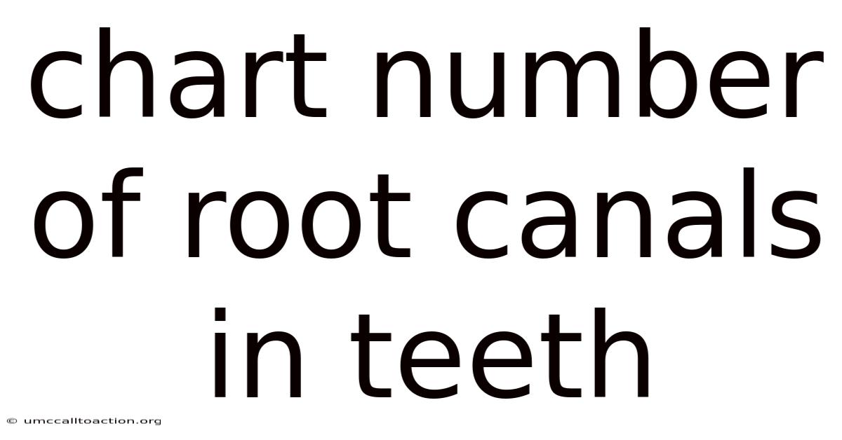 Chart Number Of Root Canals In Teeth