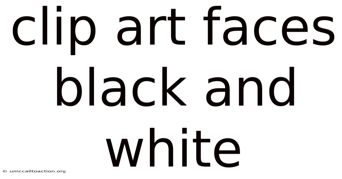 Clip Art Faces Black And White