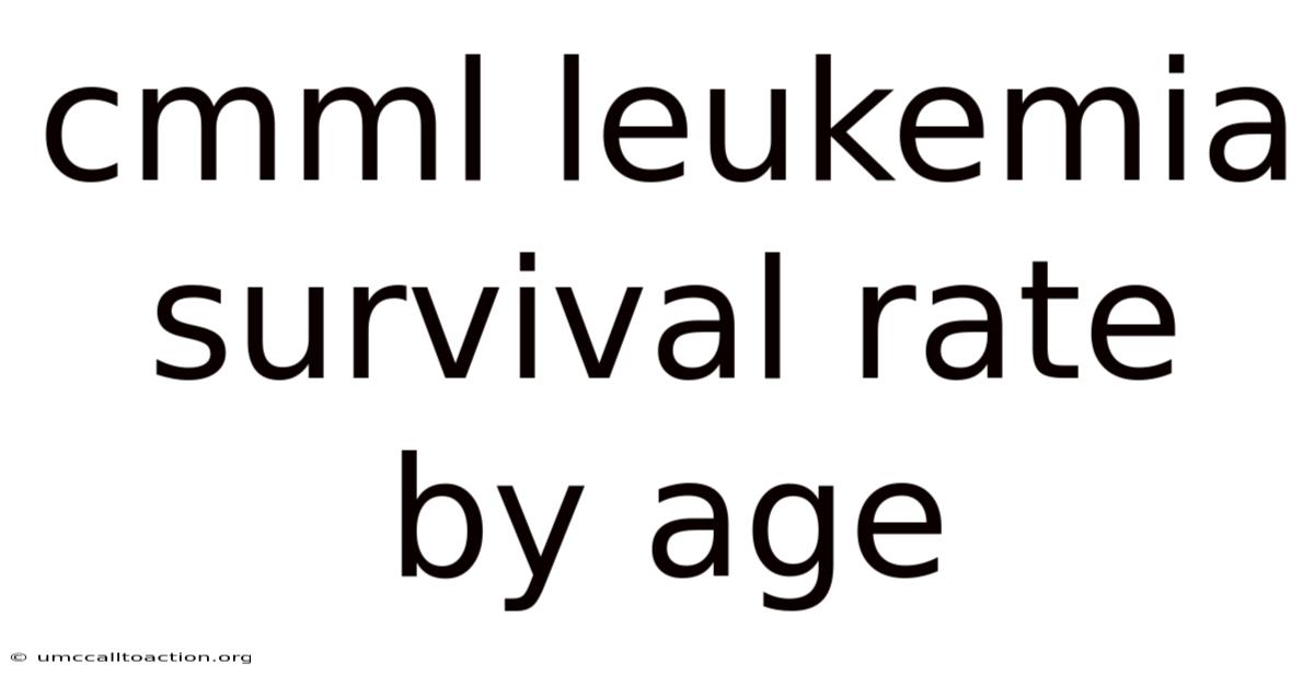 Cmml Leukemia Survival Rate By Age