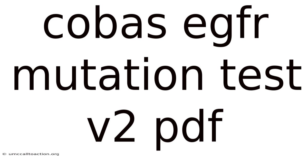 Cobas Egfr Mutation Test V2 Pdf