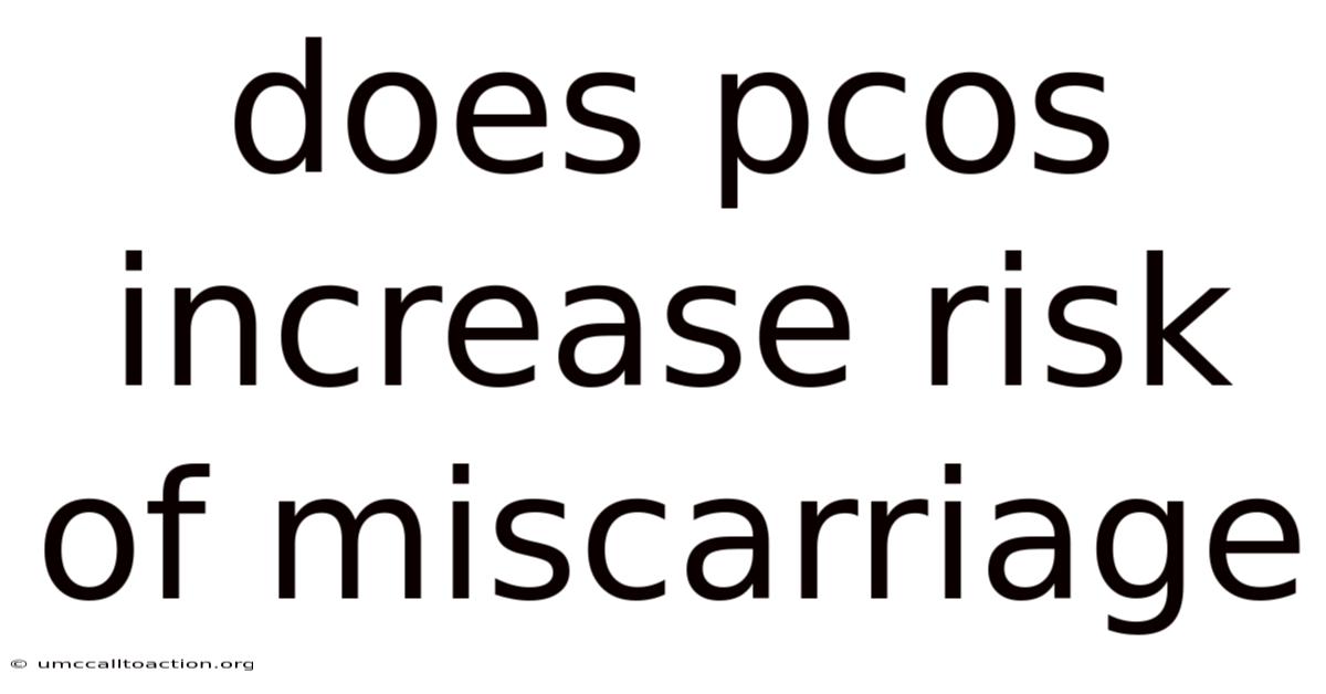Does Pcos Increase Risk Of Miscarriage