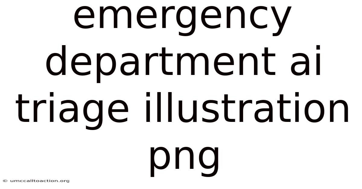 Emergency Department Ai Triage Illustration Png