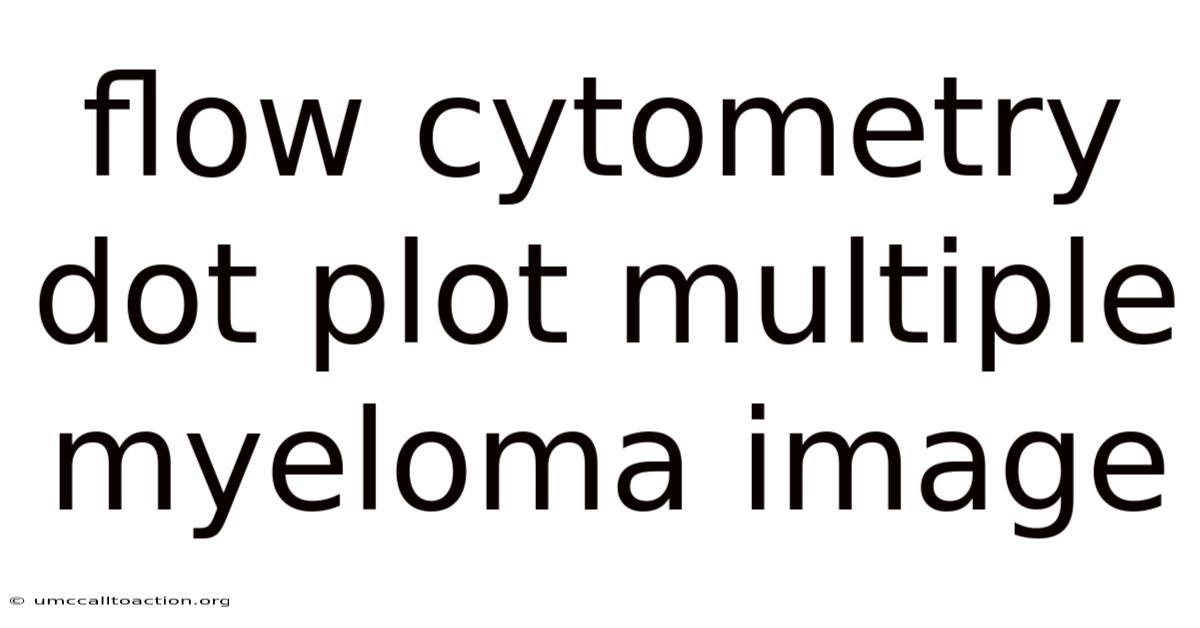 Flow Cytometry Dot Plot Multiple Myeloma Image