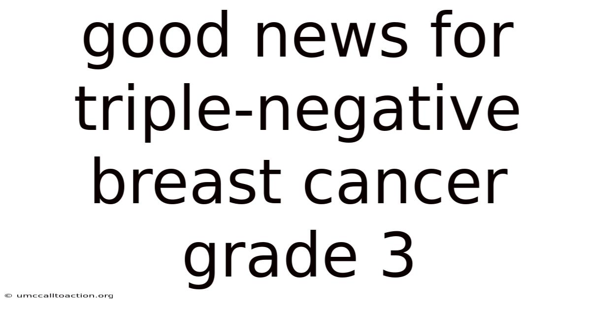 Good News For Triple-negative Breast Cancer Grade 3