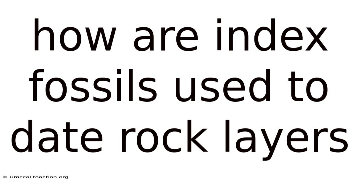 How Are Index Fossils Used To Date Rock Layers