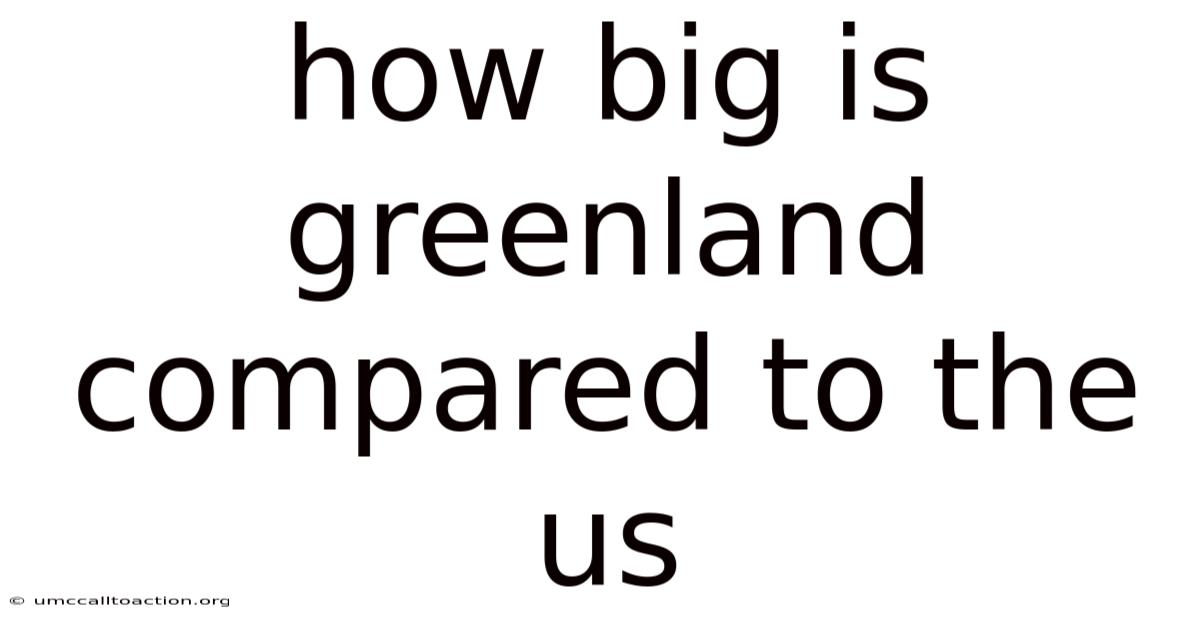 How Big Is Greenland Compared To The Us