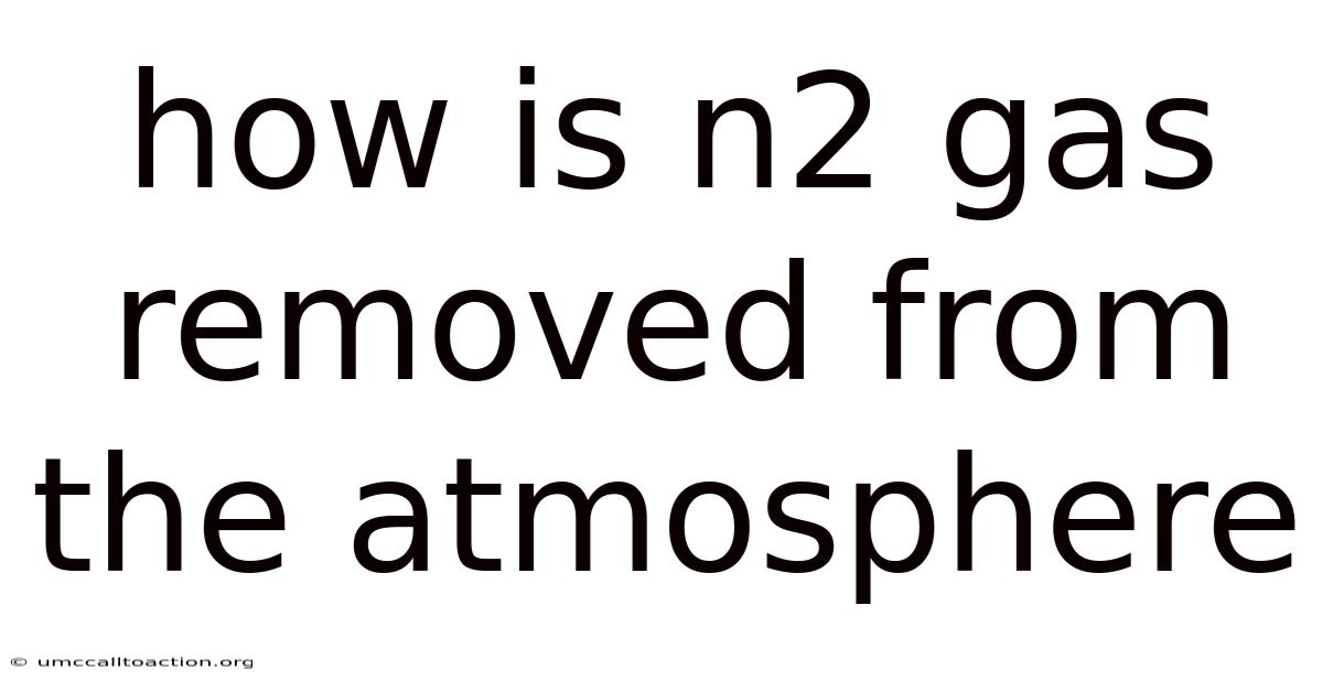 How Is N2 Gas Removed From The Atmosphere