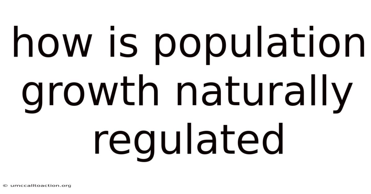 How Is Population Growth Naturally Regulated