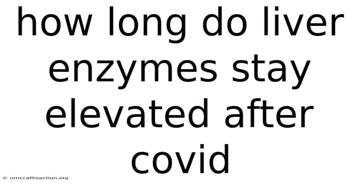 How Long Do Liver Enzymes Stay Elevated After Covid