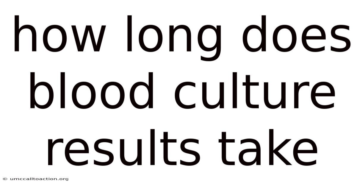 How Long Does Blood Culture Results Take