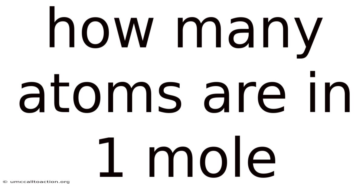 How Many Atoms Are In 1 Mole