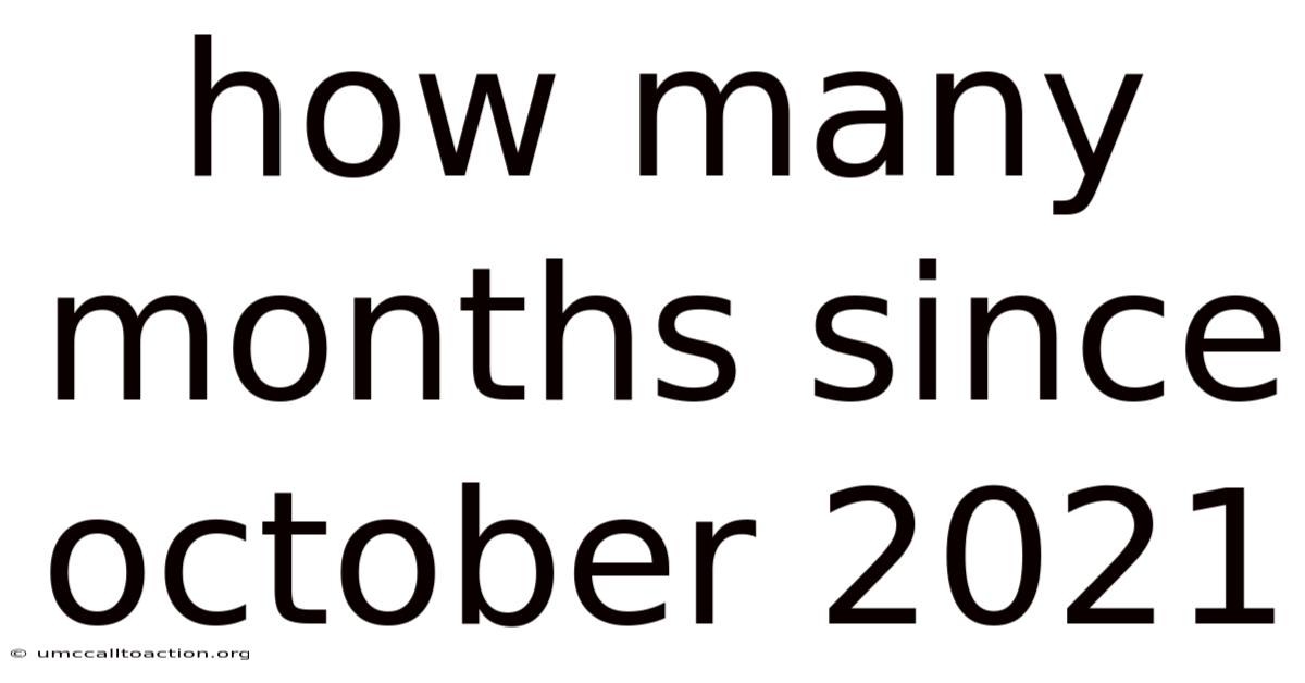 How Many Months Since October 2021