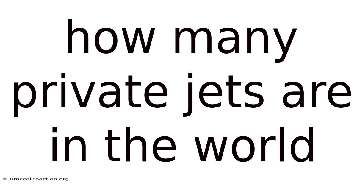 How Many Private Jets Are In The World