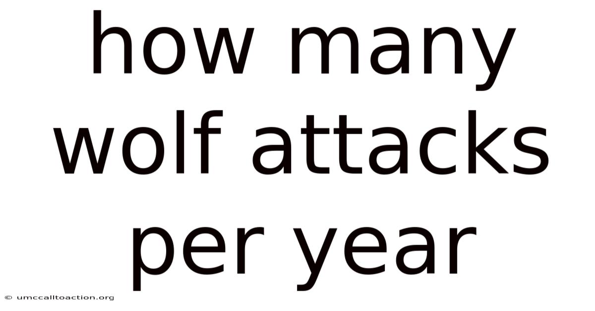 How Many Wolf Attacks Per Year