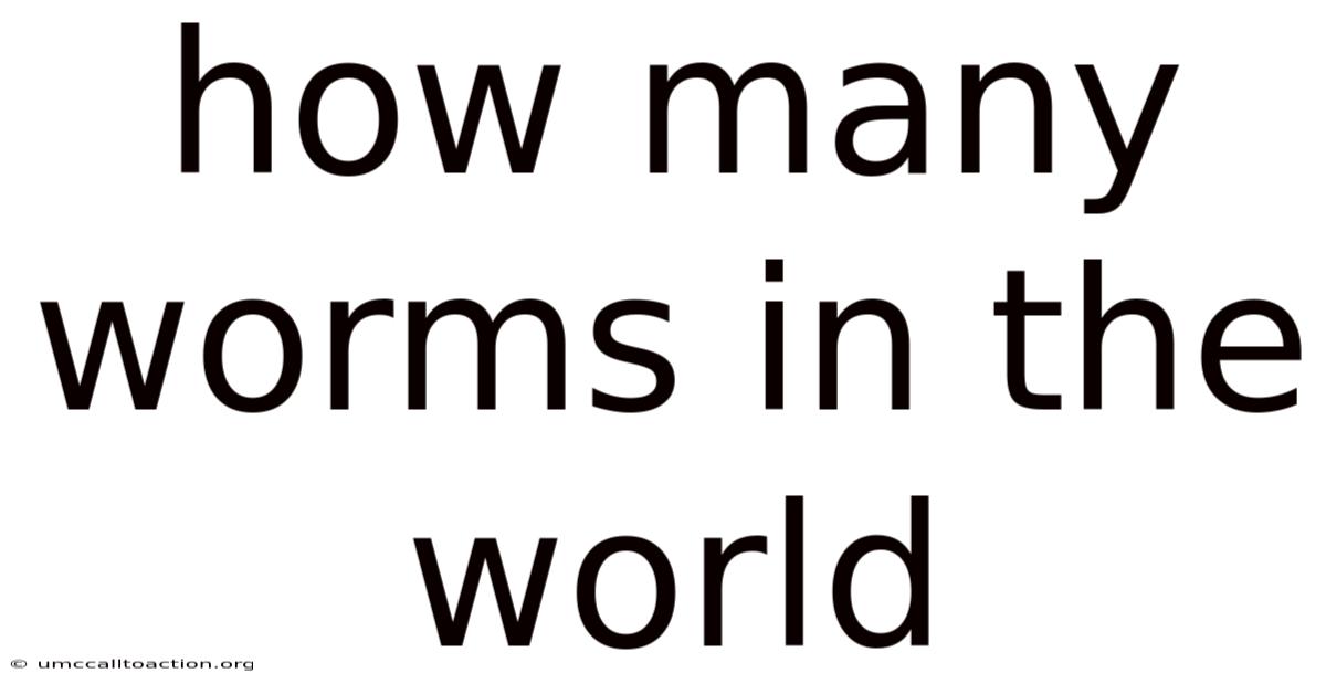 How Many Worms In The World