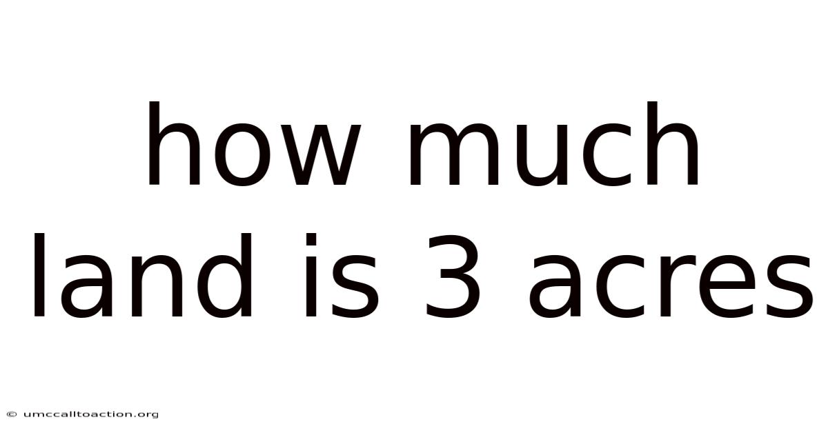 How Much Land Is 3 Acres