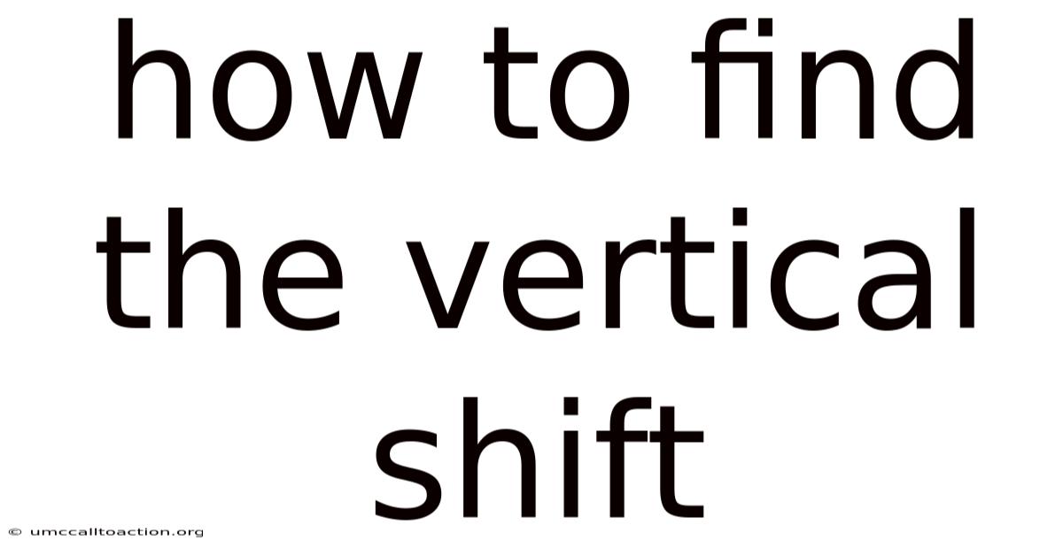 How To Find The Vertical Shift