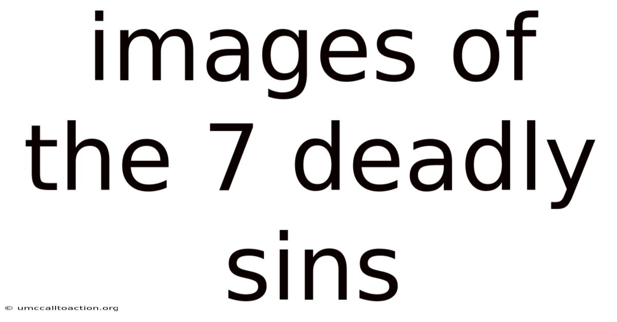 Images Of The 7 Deadly Sins