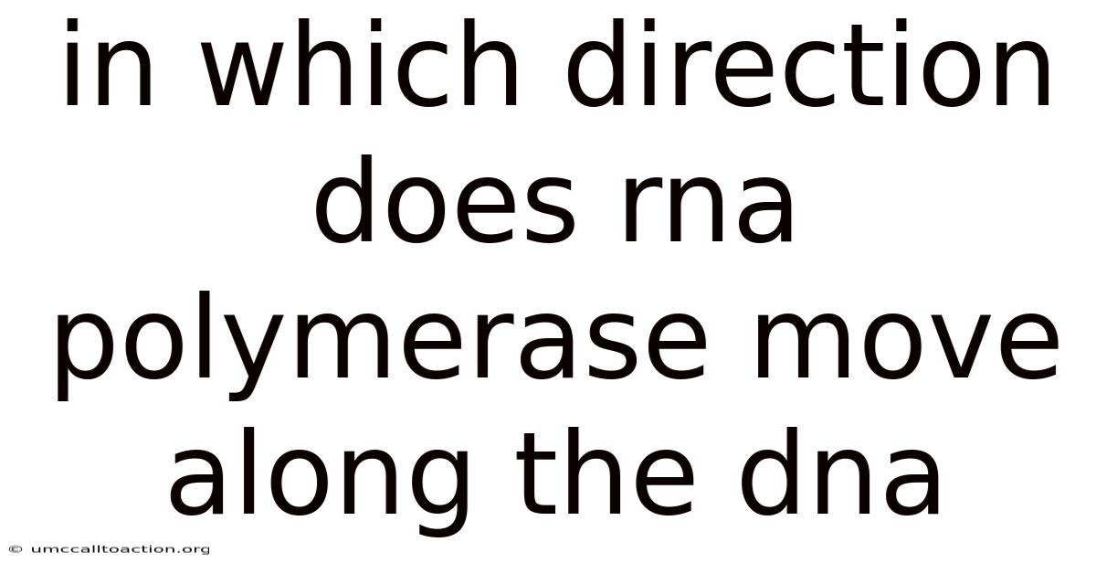 In Which Direction Does Rna Polymerase Move Along The Dna
