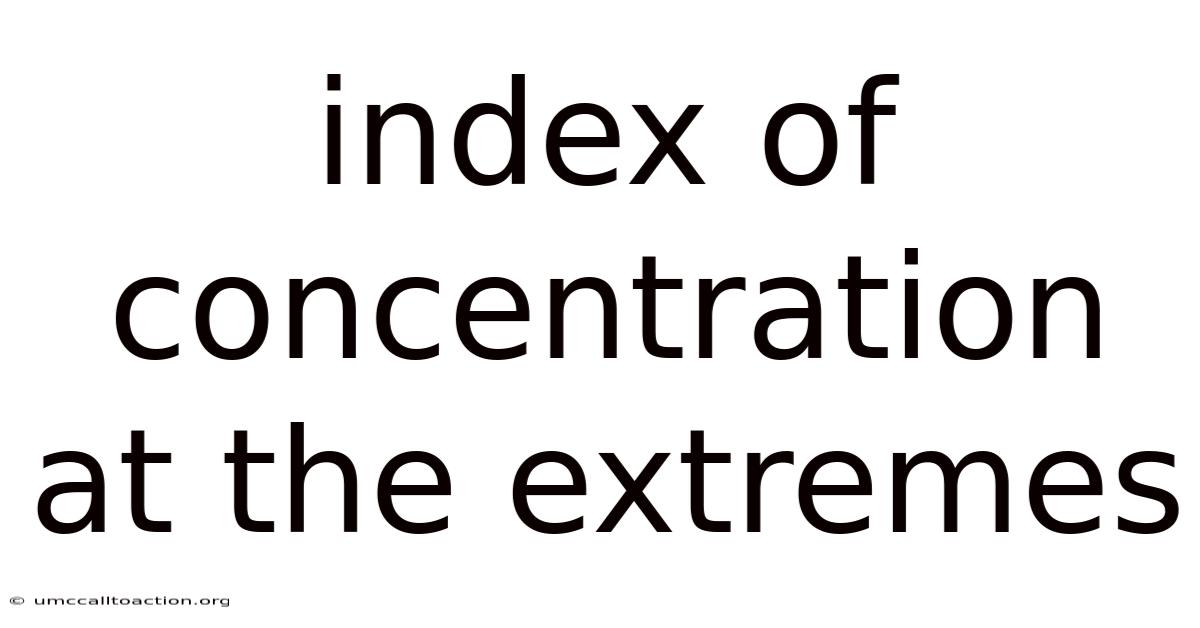 Index Of Concentration At The Extremes