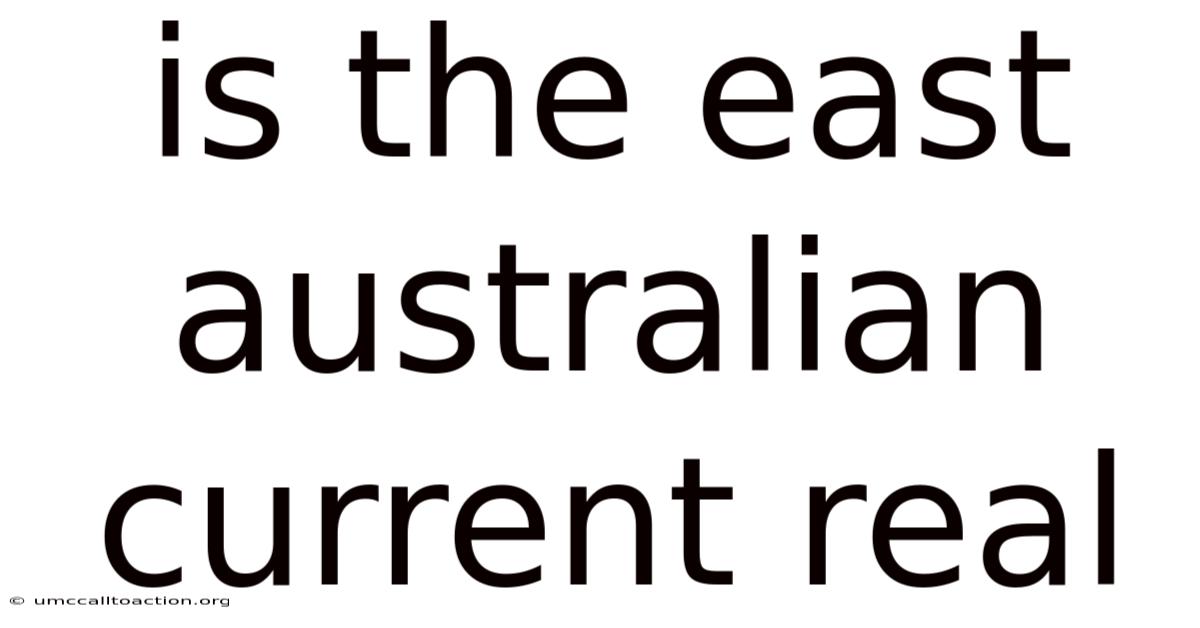 Is The East Australian Current Real