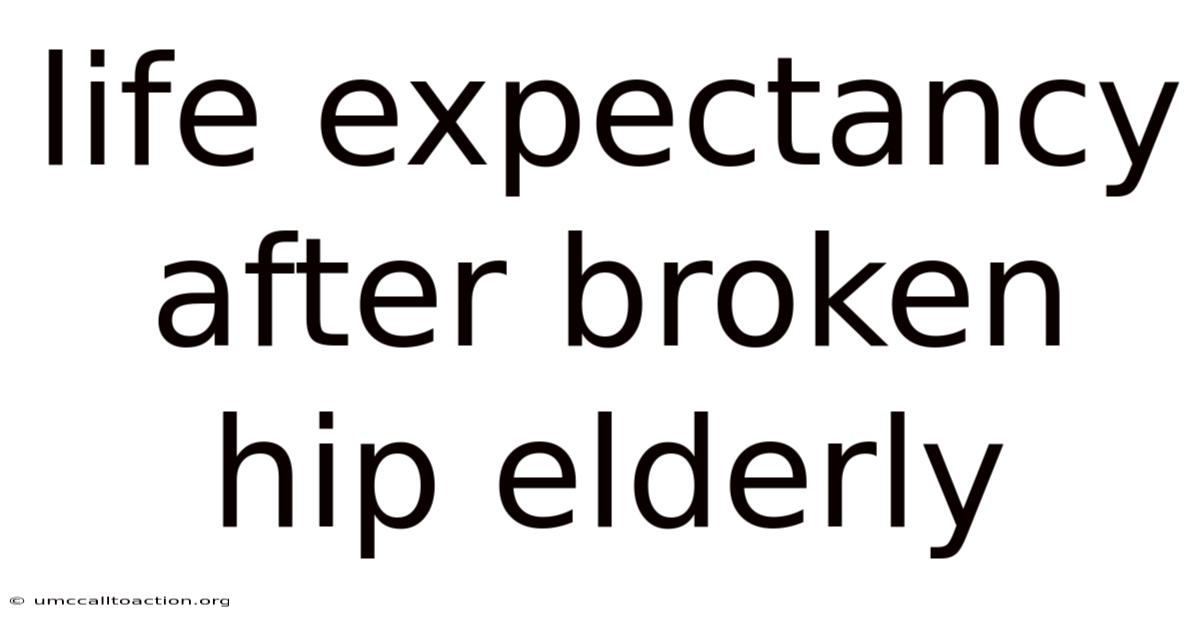 Life Expectancy After Broken Hip Elderly