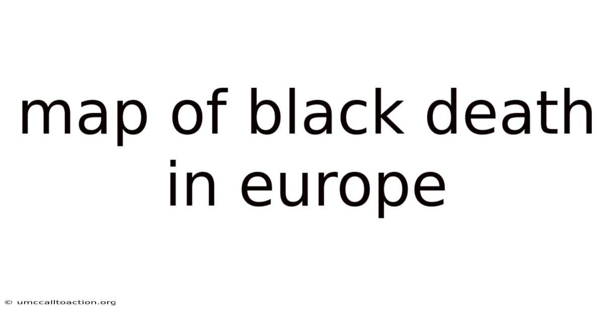 Map Of Black Death In Europe