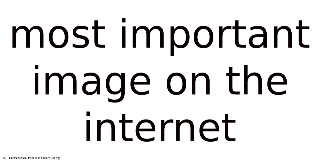 Most Important Image On The Internet
