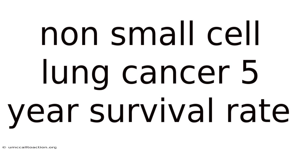 Non Small Cell Lung Cancer 5 Year Survival Rate