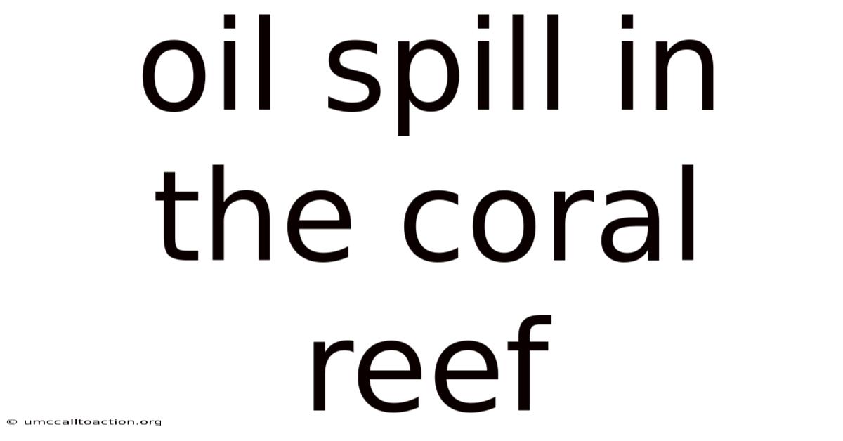 Oil Spill In The Coral Reef