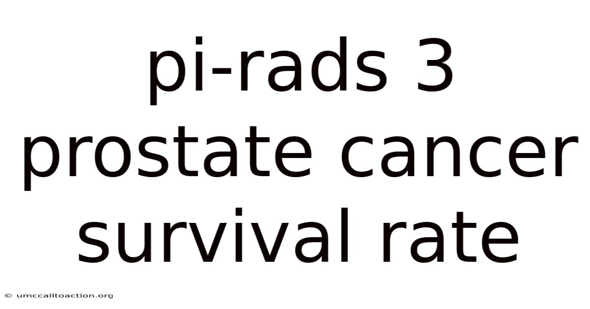 Pi-rads 3 Prostate Cancer Survival Rate