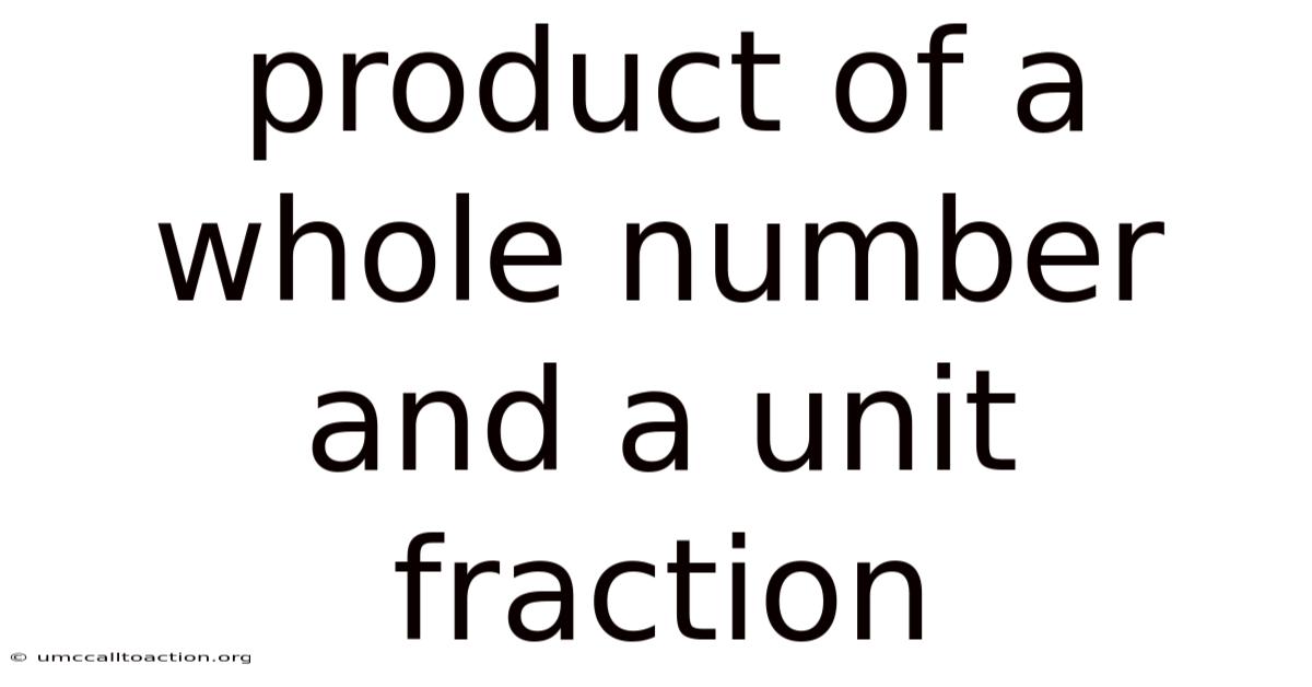 Product Of A Whole Number And A Unit Fraction