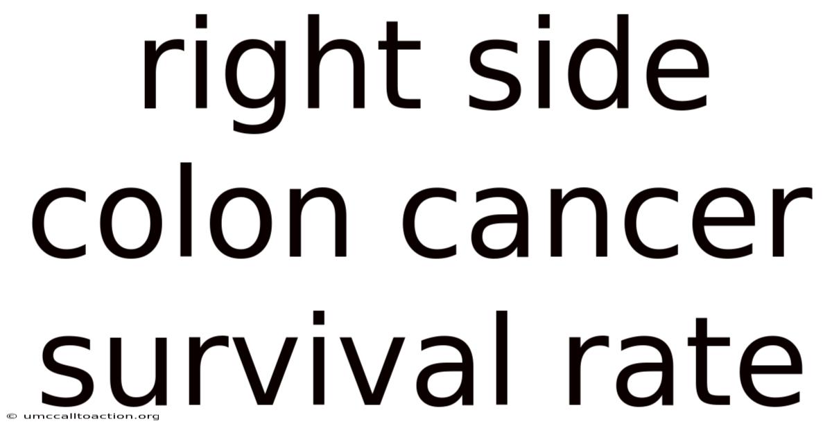 Right Side Colon Cancer Survival Rate