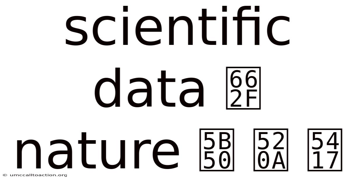 Scientific Data 是 Nature 子 刊 吗