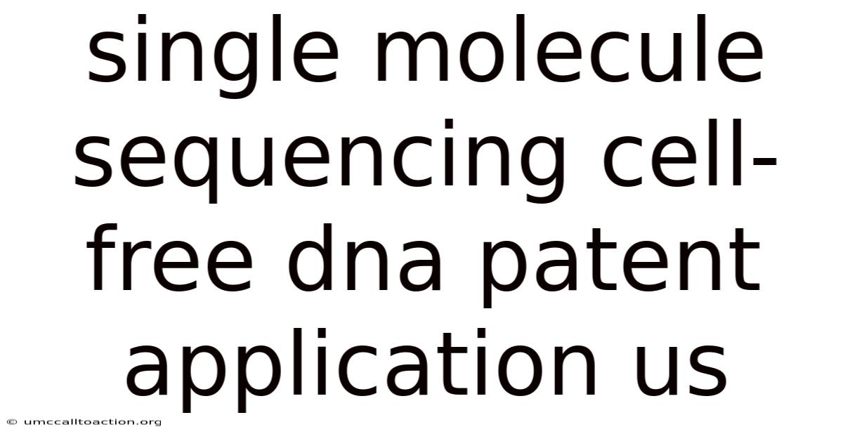 Single Molecule Sequencing Cell-free Dna Patent Application Us
