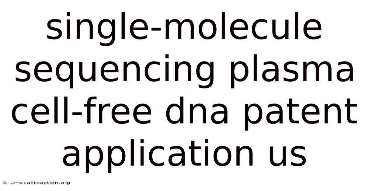 Single-molecule Sequencing Plasma Cell-free Dna Patent Application Us