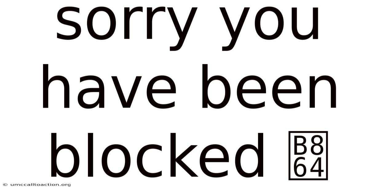 Sorry You Have Been Blocked 롤