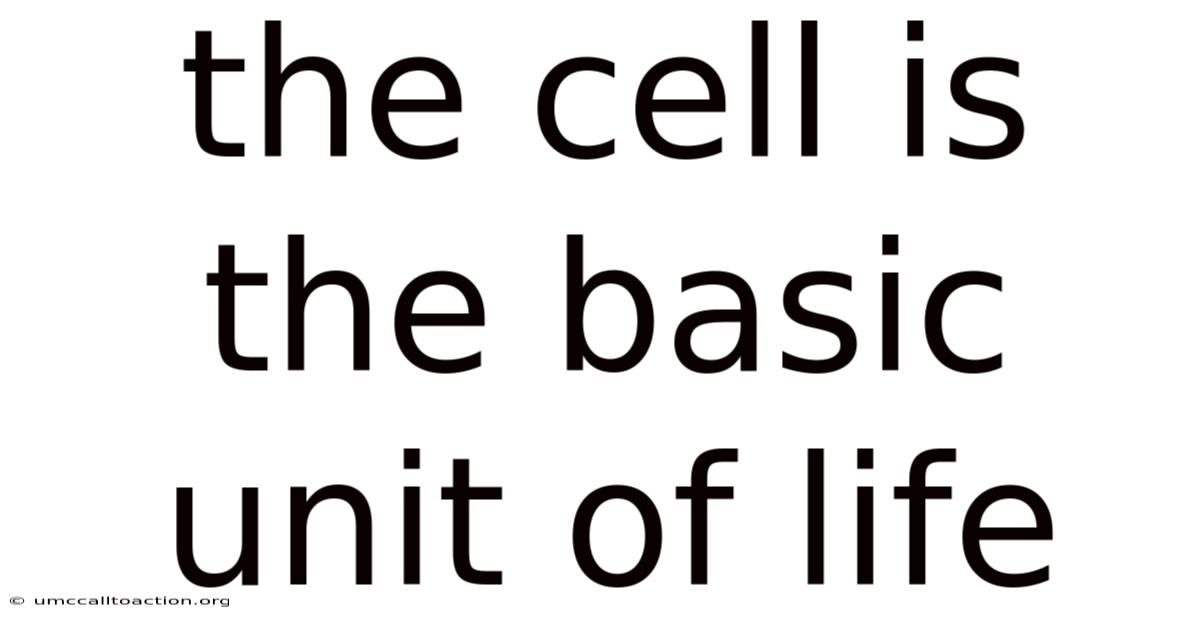 The Cell Is The Basic Unit Of Life