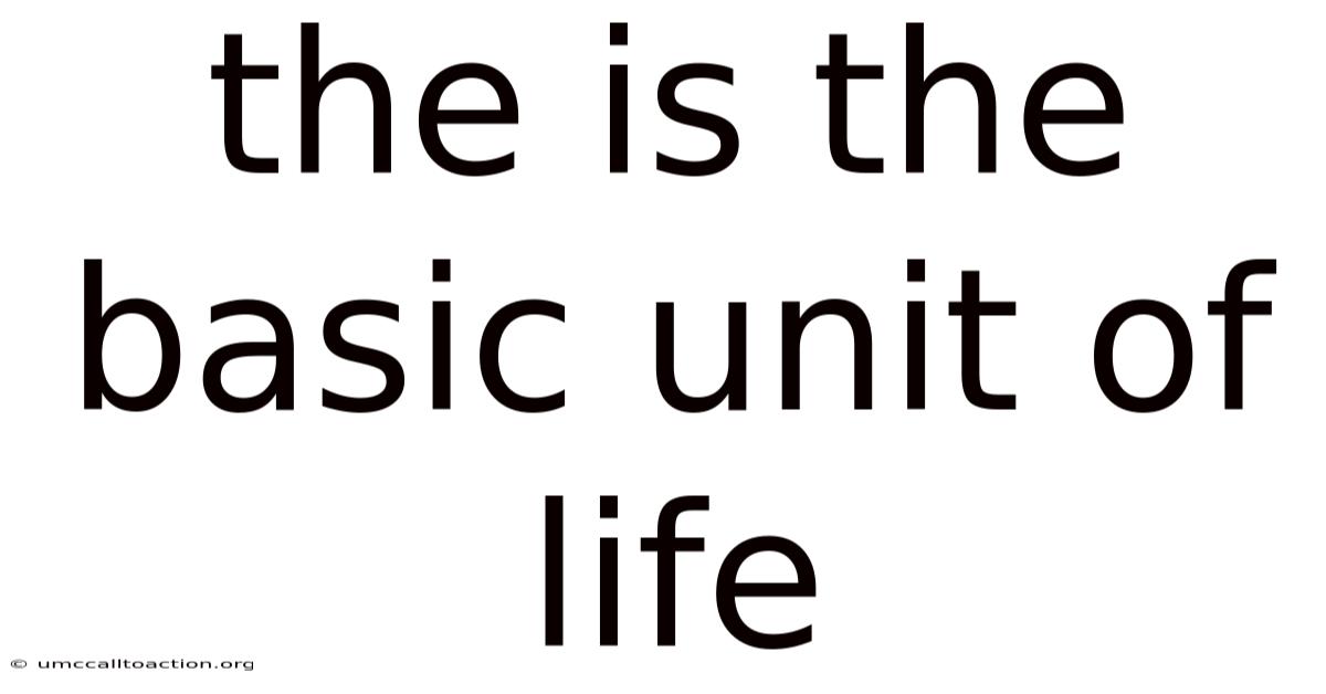 The Is The Basic Unit Of Life