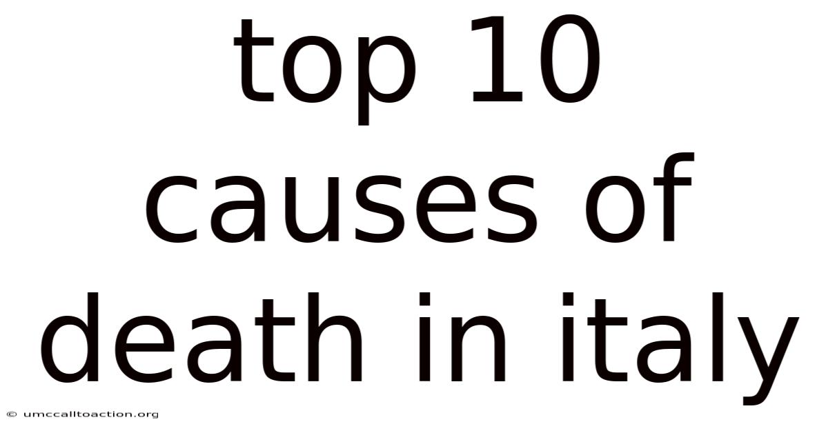 Top 10 Causes Of Death In Italy