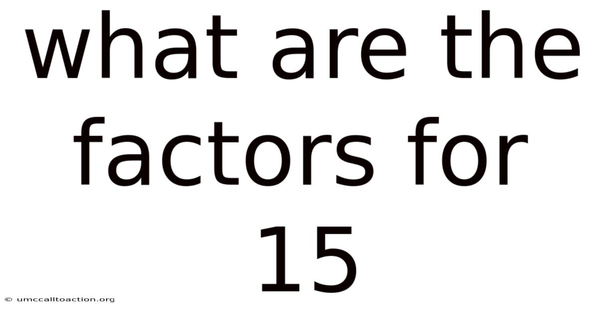 What Are The Factors For 15