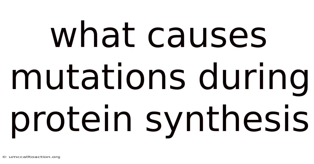 What Causes Mutations During Protein Synthesis